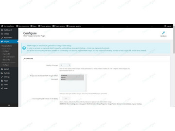 WebP Images Generator Plugin - SEO, Speed & Admin - Osclass plugins