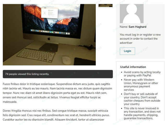 Visitors Checking Item Counter Plugin - Osclass plugins - OsclassPoint.com