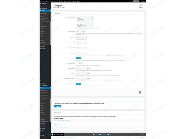 OsclassPoint.com - Visitors Checking Item Counter Plugin