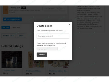 Item Password Osclass Plugin - Security & Anti-Spam - Osclass plugins