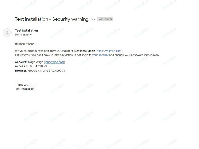 Login Email Notification Free Plugin - Security & Anti-Spam - Osclass plugins
