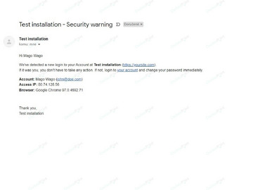 Login Email Notification Free Plugin - Security & Anti-Spam - Osclass plugins