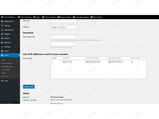 Login Email Notification Free Plugin - Osclass plugins - OsclassPoint.com