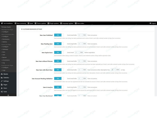 Email Reminder Osclass Plugin - Chat & Messaging - Osclass plugins