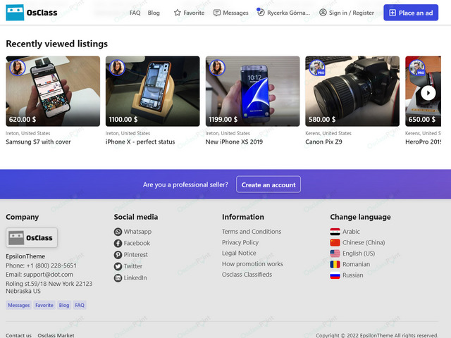 Epsilon Osclass Theme