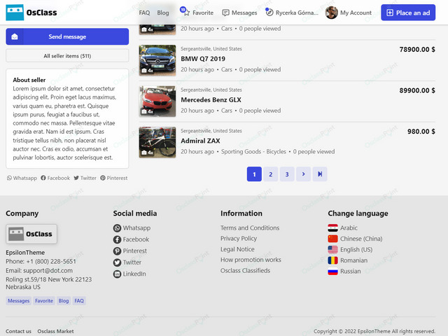 Epsilon Osclass Theme