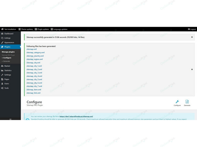Sitemap PRO Plugin - Osclass plugins - OsclassPoint.com