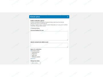 Advanced Moderating Options Plugin - Security & Anti-Spam - Osclass plugins
