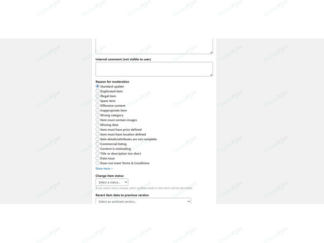 Advanced Moderating Options Plugin - Osclass plugins - OsclassPoint.com