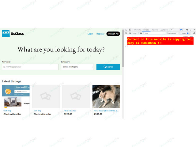 Content Protection Plugin - Security & Anti-Spam - Osclass plugins