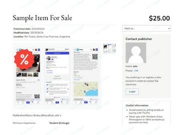 Price Tag Free Osclass Plugin - Design & Interface - Osclass plugins