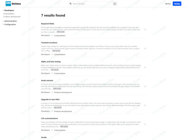 OsclassPoint.com - DocsBase Free Documentation Theme