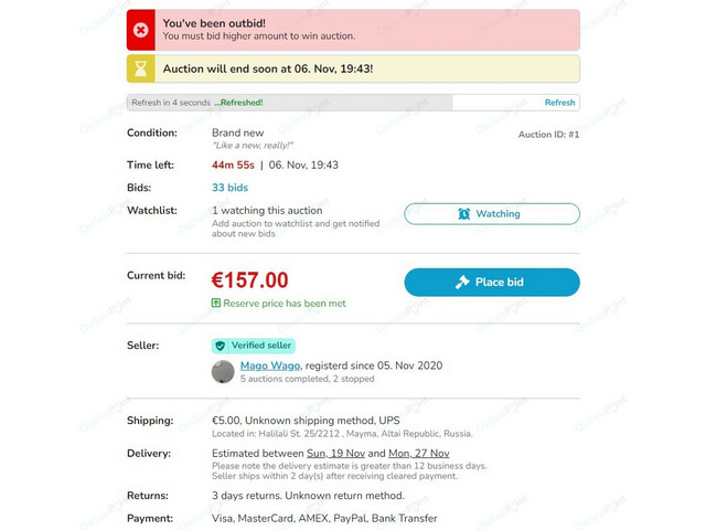 Auctions Osclass Plugin - Payments & Ecommerce - Osclass plugins
