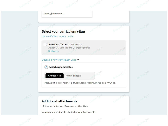 Job Application Form Plugin