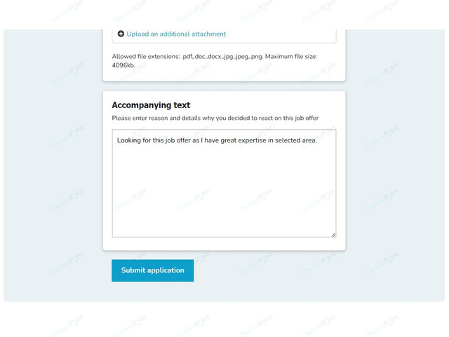 Job Application Form Plugin