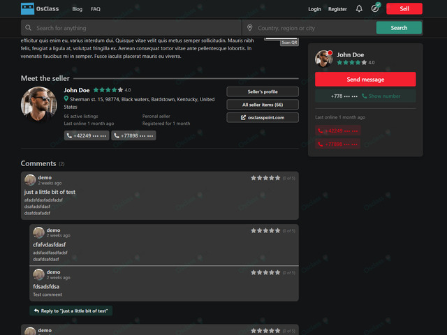 OsclassPoint.com - Zeta Osclass Theme