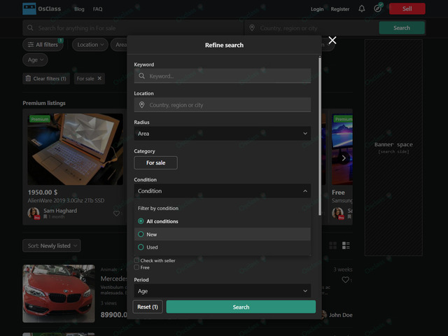 Zeta Osclass Theme