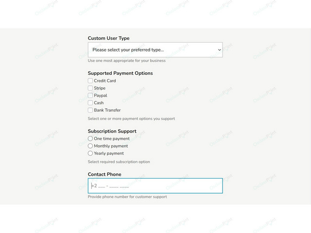 User Custom Fields PRO Plugin - Osclass plugins - OsclassPoint.com