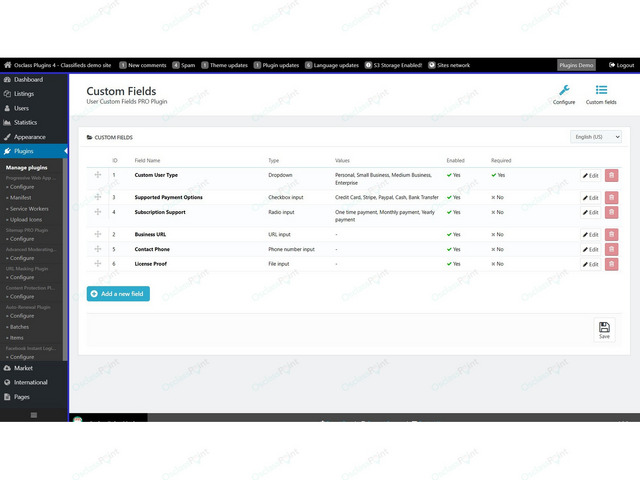 Attributes, Fields & Maps - User Custom Fields PRO Plugin