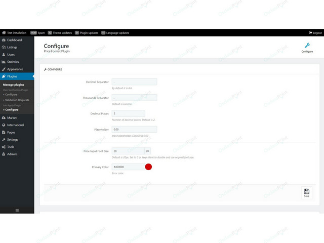 Price Input Formatter Plugin - Osclass plugins - OsclassPoint.com