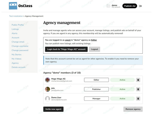 Login & Social - Agency Management Plugin