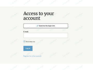 Email Link Login Plugin - Login & Social - Osclass plugins