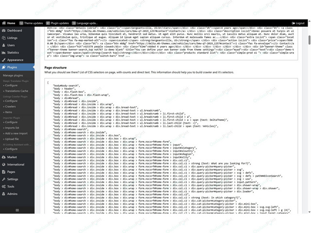 Listings Crawler Plugin