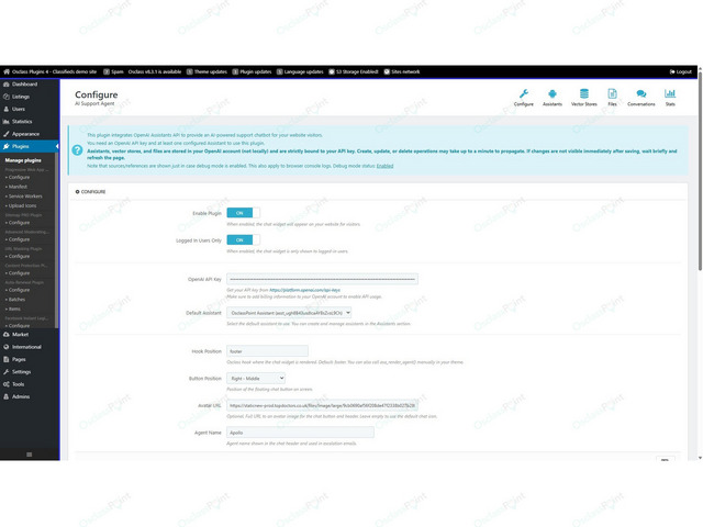 AI Support Agent Plugin with ChatGPT