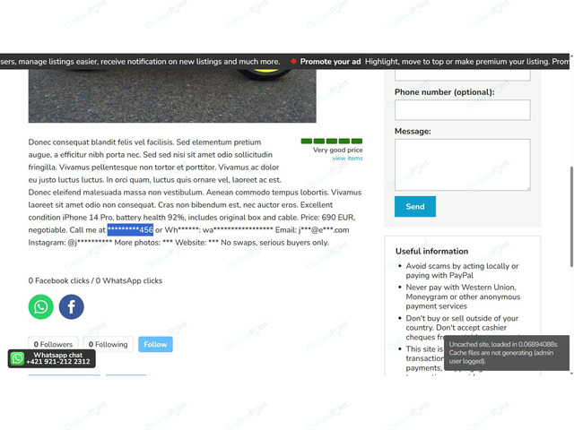 Description Cleaner Plugin for Osclass - Security & Anti-Spam - Osclass plugins