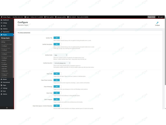 Description Cleaner Plugin for Osclass - Osclass plugins - OsclassPoint.com