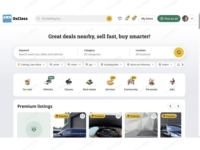 Osclass themes - Eta Osclass Theme