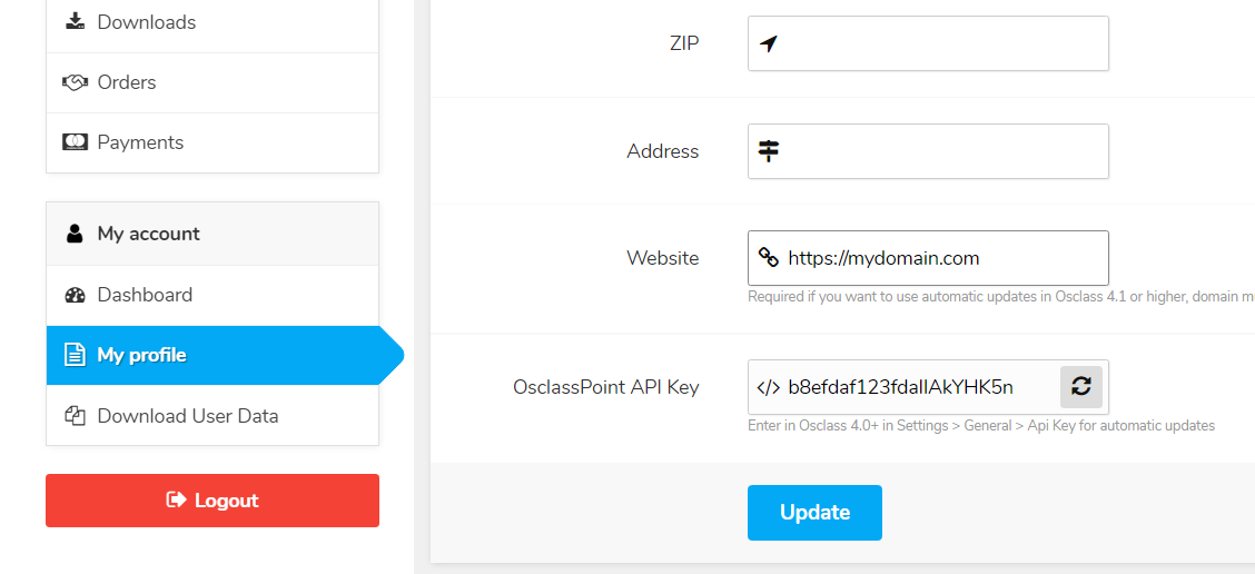 How to Access Osclass Market from Backoffice (API Setup Included) screenshot